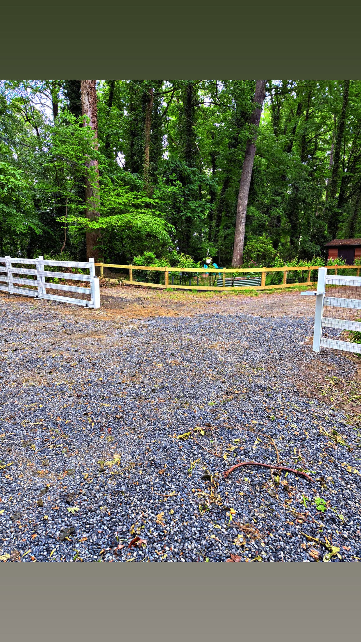 Gallery photos for Custom Vinyl Ranch Rail Fence and Gate Installation That Does It All: Image #7