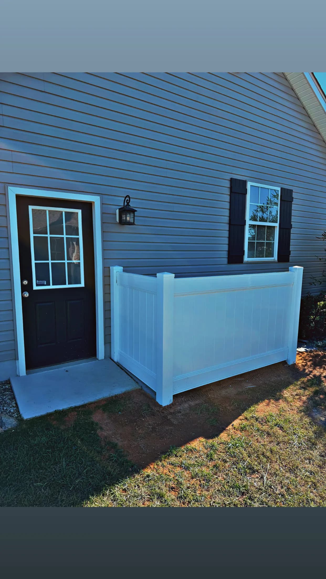 Project Full Backyard Vinyl Privacy Fence with Trash Can Enclosure image