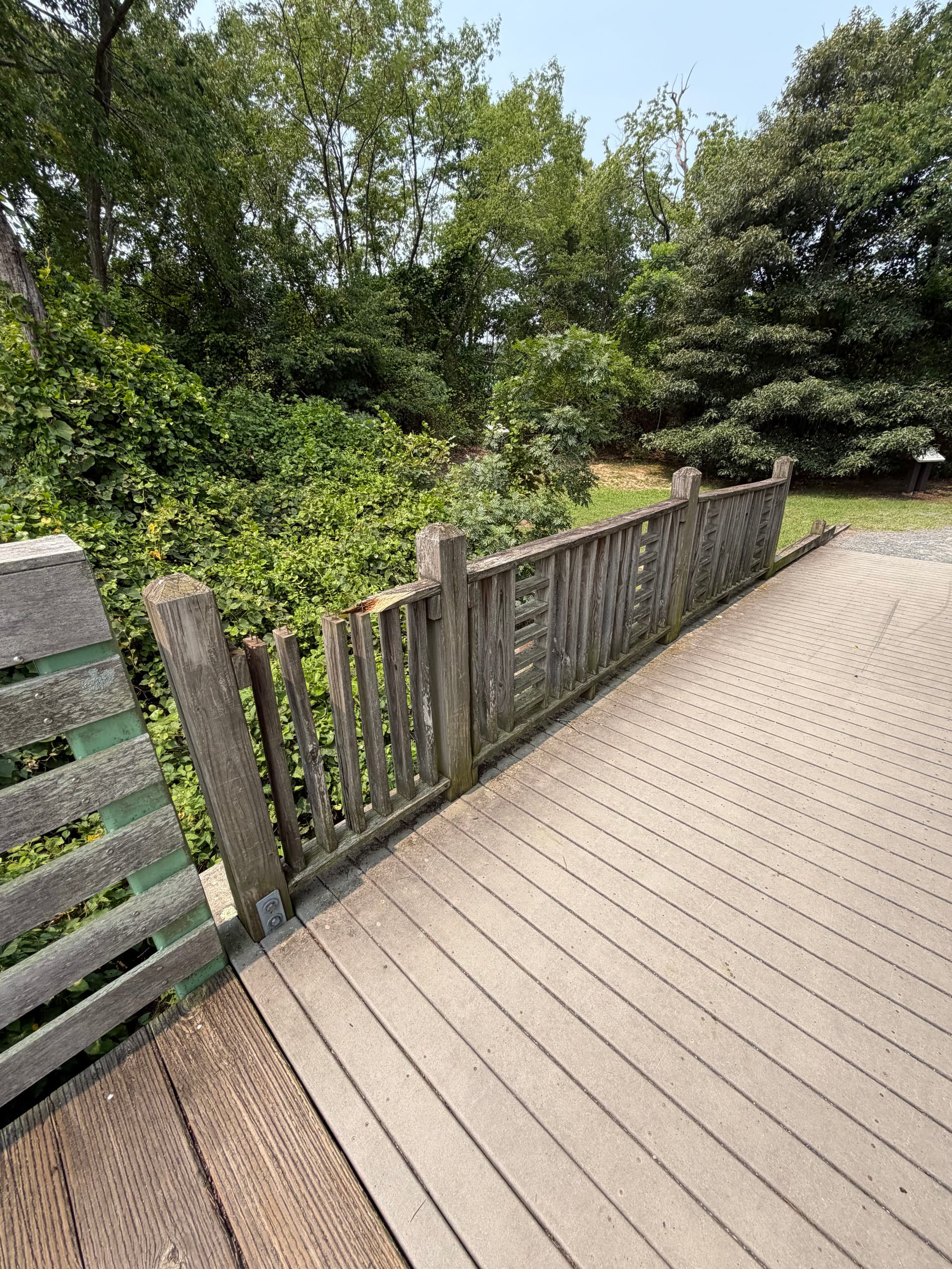 Wood Bridge Railing Swapped Out for Vinyl and Aluminum